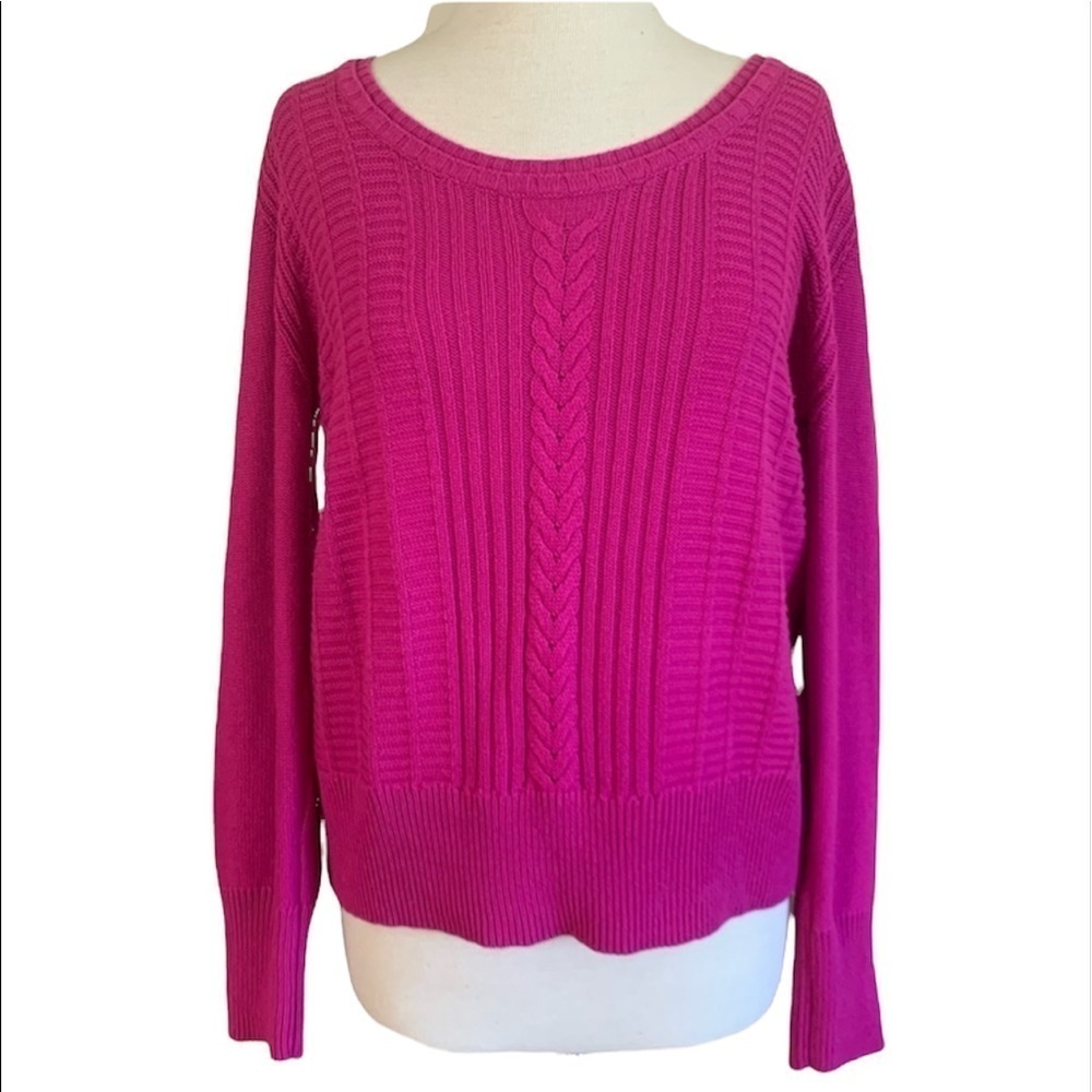 DKNY Pink lightweight sweater size XL